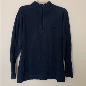 Navy Blue Columbia Half zip sweatshirt